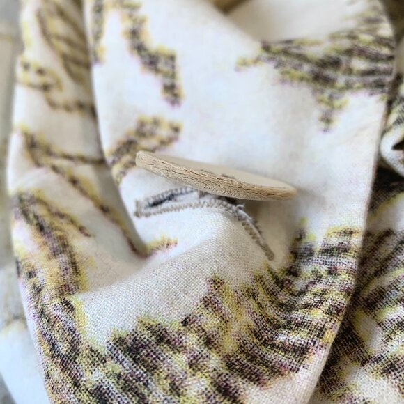 Linda Lundstrom Lightweight Jacket Crop Button Up Floral Coastal Mediterranean - Picture 13 of 16